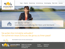 Tablet Screenshot of boehm-immobilien.net
